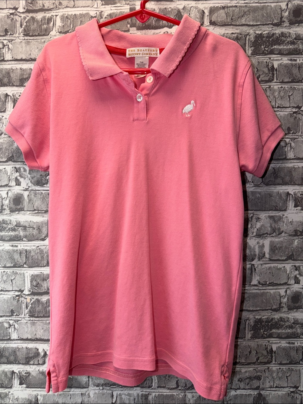 The Beaufort Bonnet Company Girls' Pink Polo Top